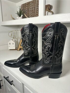 Frye x Matt Schultz Men’s 10.5 Black Leather Cowboy Limited Edition Rockabilly